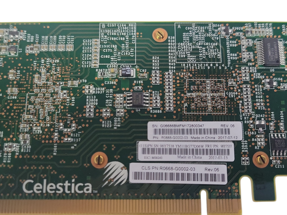 IBM Celestica 98Y7538 R0668-G0002 Compression Accelerator Card, FH Bracket _