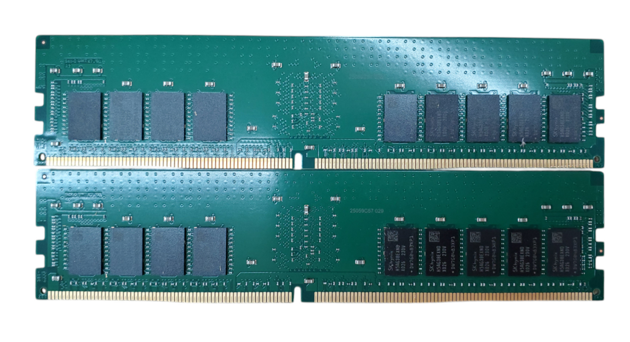 Lot 2x SK Hynix 16GB 2Rx8 PC4-3200AA-RE2 DDR4 Server RAM