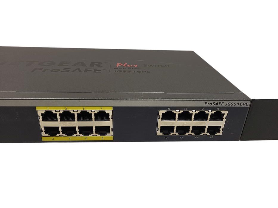 Netgear JGS516PE ProSafe Plus 16-Port PoE Gigabit Ethernet Network Switch $