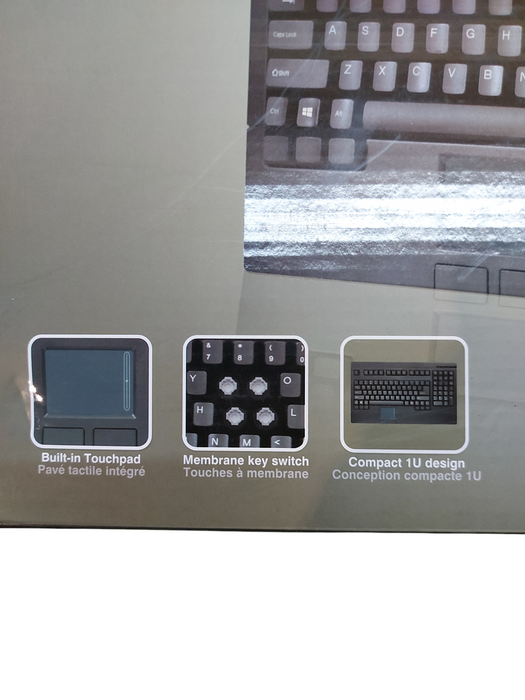 ADESSO ACK-730PB Rackmount Touchpad Keyboard PS/2