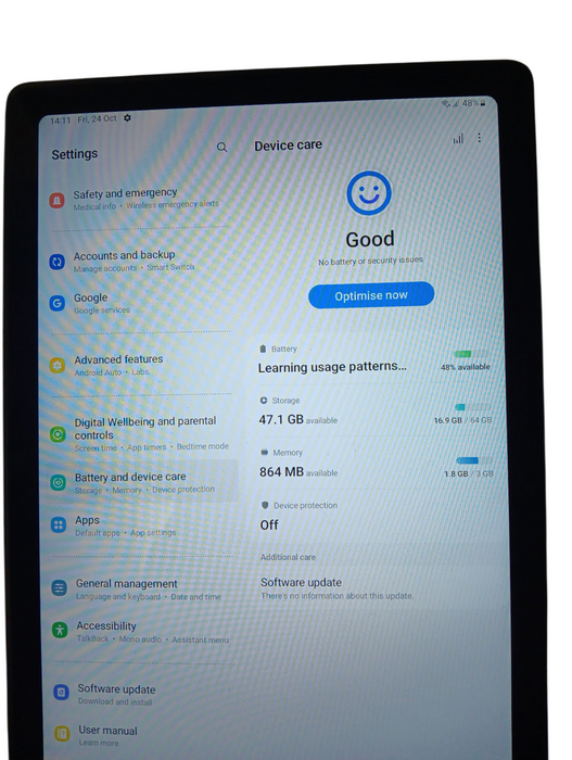 Samsung Galaxy Tab A7 - Black - 64GB [SM-T505] WiFi/Cellular