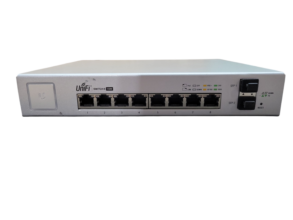 Ubiquiti UniFi US-8-150W | 8-Port Gigabit PoE Managed Switch !