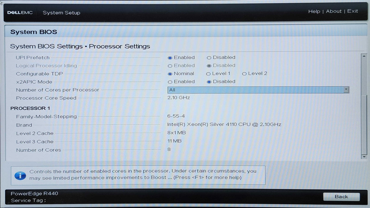 Dell PE R440 1U 8x2.5", Xeon Silver 4110, 32GB DDR4, 4x1.2TB SAS, H740P