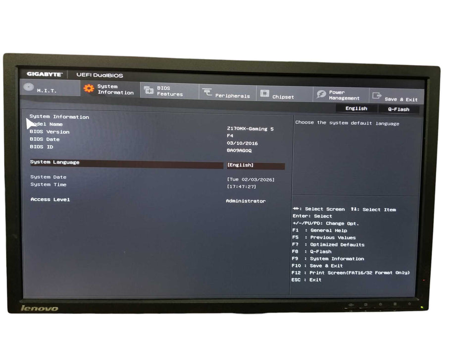 Custom PC Gigabyte Z170MX-Gaming 5, Core i5-6600, 16GB DDR4, NO HDD/GPU