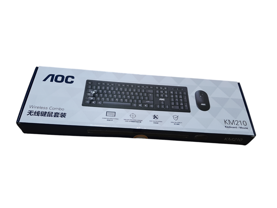 Open-Box AOC KM210 Wireless Combo, keyboard & Mouse