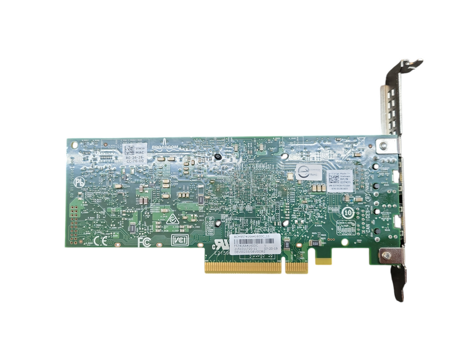 Dell Broadcom  Dual-Port 10GbE RJ45 PCIe x8 Network Card Dell P/N: 03TM39 !