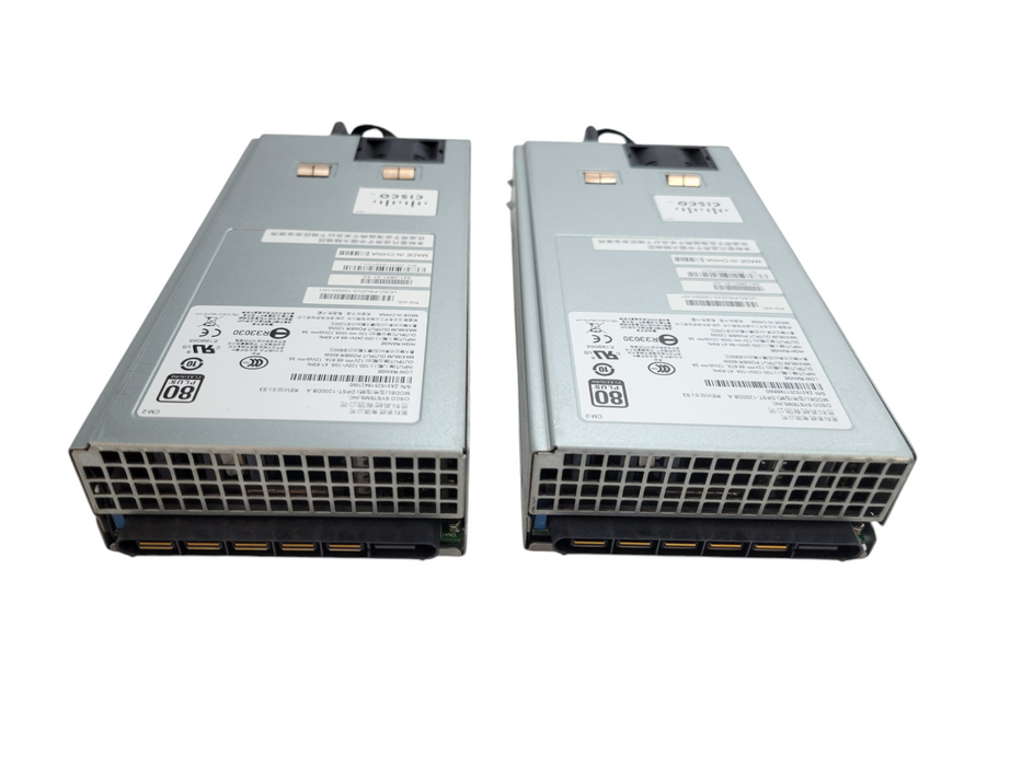 Lot of 2x - Cisco Systems DPST-1200DB V2 1200W Server Power Supply %