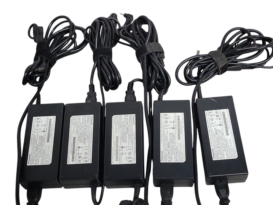 Lot of 5x Panasonic CF-AA1683A 15.6V 8.0amp Laptop AC Adapters _