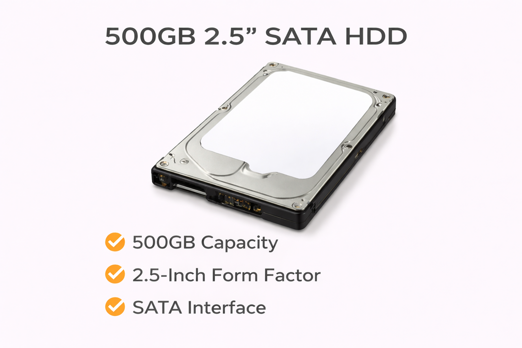 500GB 2.5" SATA HDD Internal Hard Drive | Assorted Brands Q&