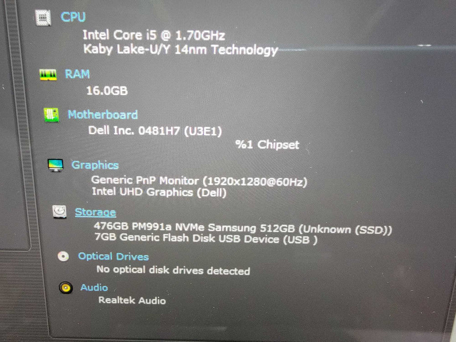 Dell Latitude 7210 2-in-1 | i5-10310U @1.7GHz | 16GB RAM | 512GB SSD - READ