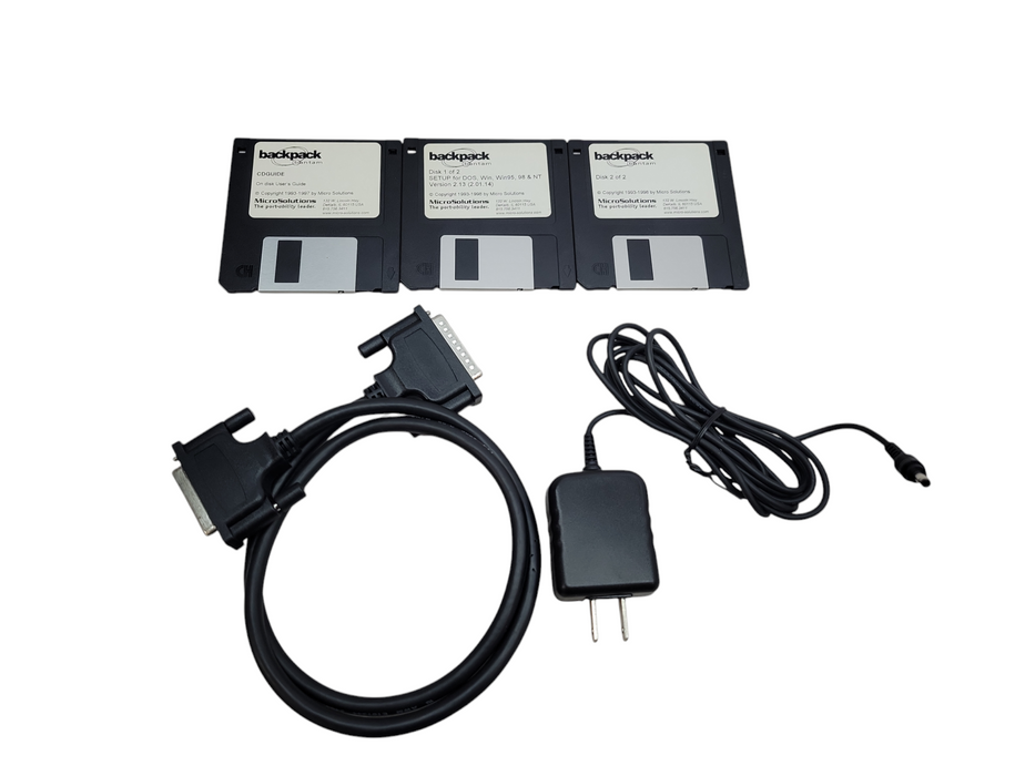 MicroSolutions Bantam Backpack 181100 External CD Drive + Accessoriess %