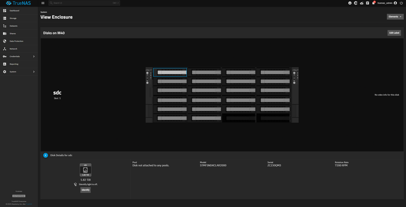 iXsystems TrueNAS M40 4U Unified Storage Appliance 44TB (22x2TB) SAS