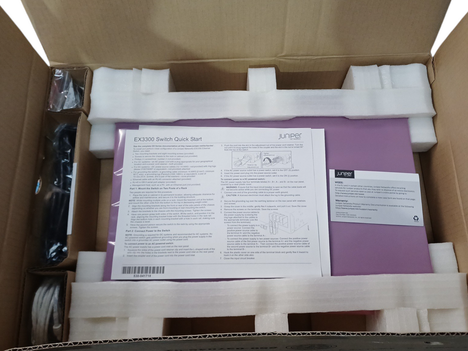*NEW OPEN BOX* Juniper EX3300-24P Juniper 24 Port Gigabit PoE+ Switch