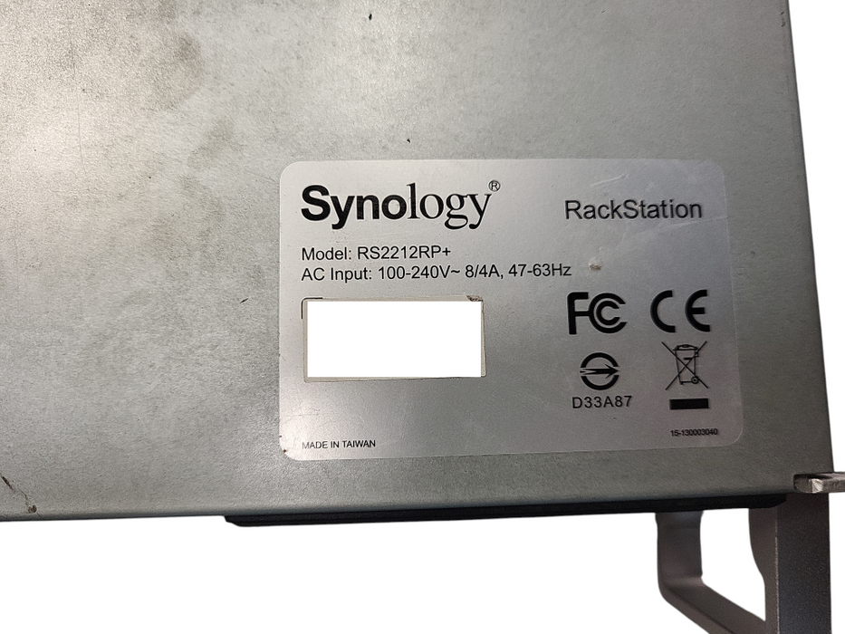 RS2212RP+ SYNOLOGY RackStation /w 1x 2TB HDD $