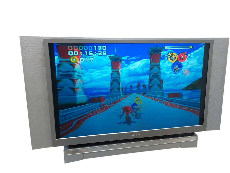 Toshiba 52"DLP TV & Nintendo Gamecube Black,Black Controller & Sonic Game  =