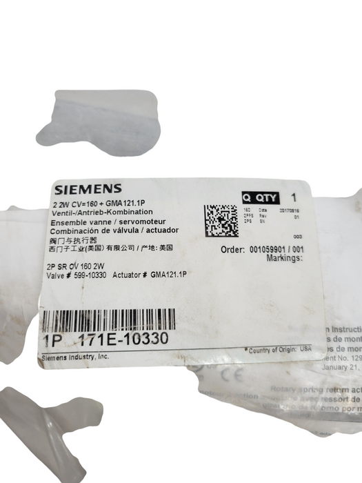 SIEMENS 171E-10330 - 2 2W CV=160 +GMA121.1P %