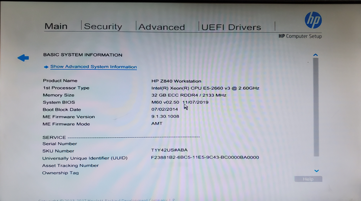 HP Z840 Workstation 1x Xeon E5-2660 v3 32GB DDR4 K4200 - No HDD