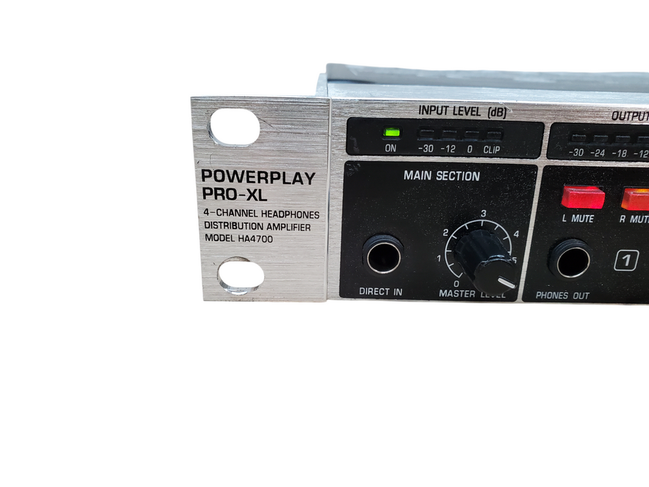PowerPlay Pro-XL 4-Channel Headphones Distribution Amplifier HA4700 *READ*