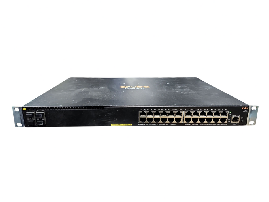 Aruba JL255A 2930F 24G PoE+ 4SFP+ Managed Network Switch