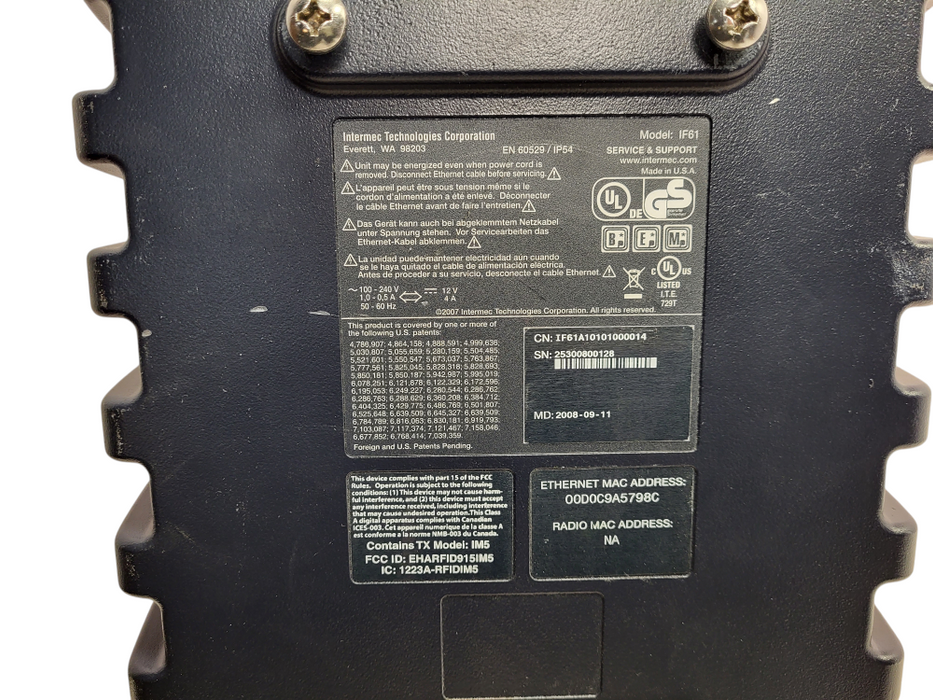 Intermec IF61 Smart Enterprise RFID Reader Celeron M 600MHz 1GB Flash $