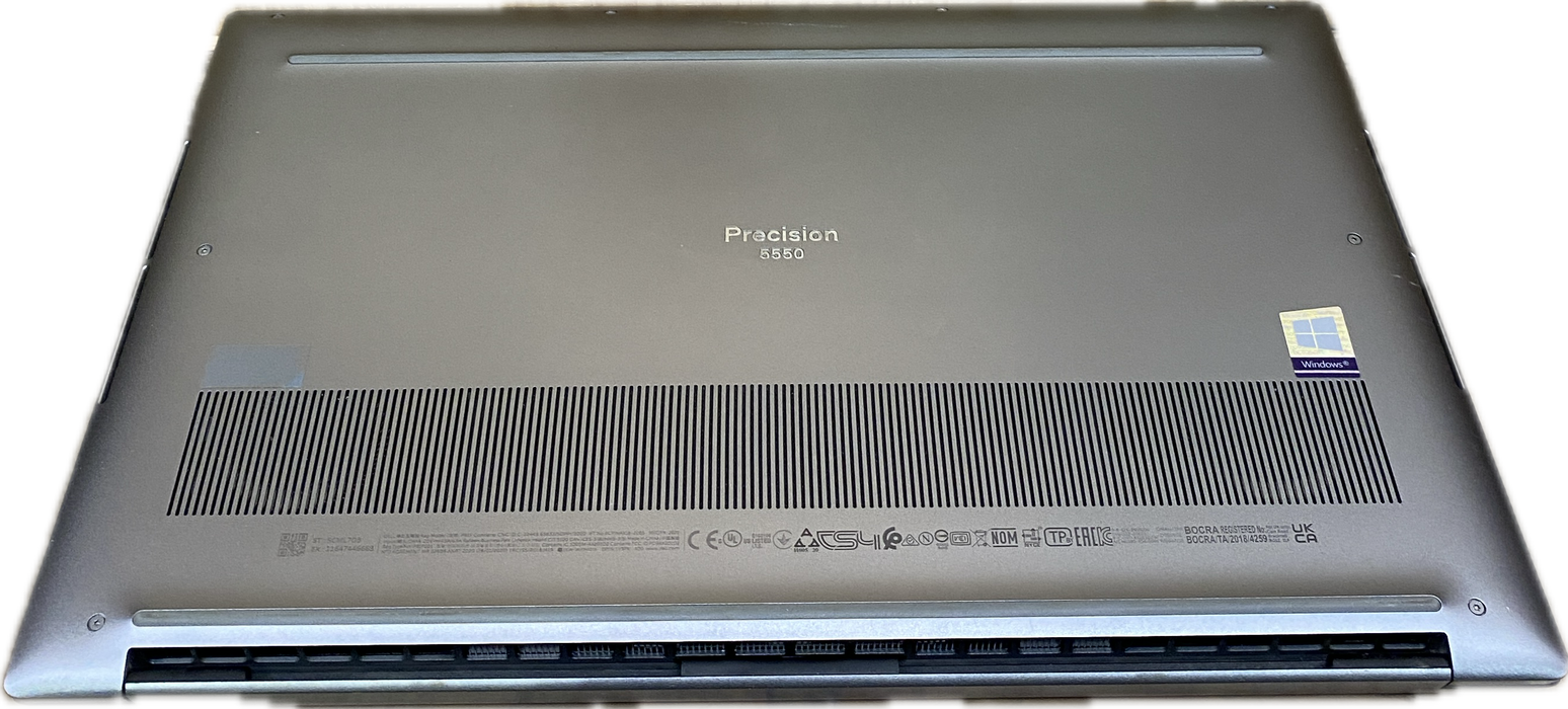Dell Precision 5550 4K TOUCH i7-10750H QUADRO T10004GB GPU 16GB 256SSD READ  Lap200