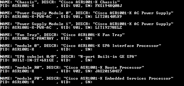 Cisco ASR1001-X | Aggregated Services Router %