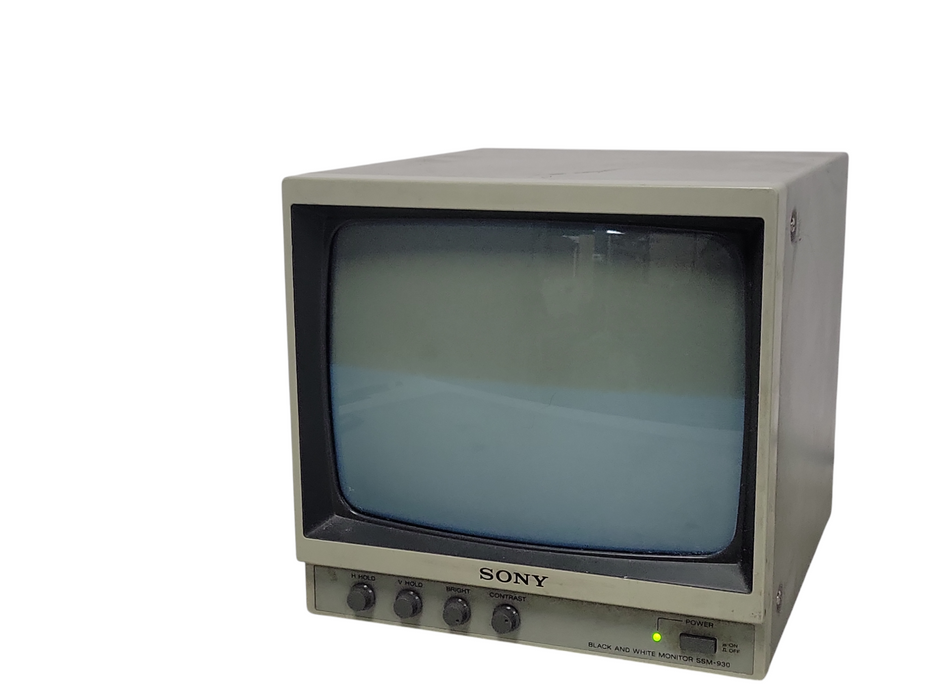 SONY BLACK AND WHITE SCREEN MONITOR 9'' VIDEO SSM-930, READ _