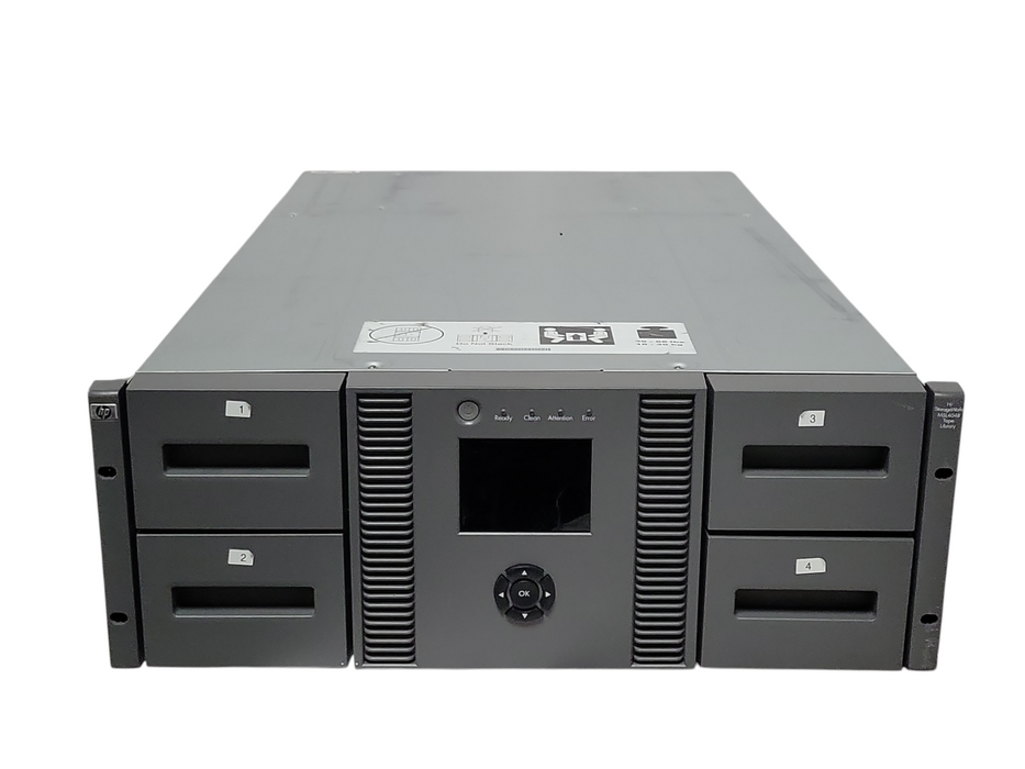 HP StorageWorks MSL4048 Tape Library w/ 2x LTO6 FC 8GB Drives, READ _
