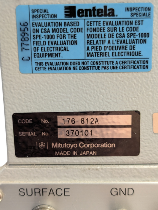 Mitutoyo Toolmakers's Microscope Model 176-812A READ  -