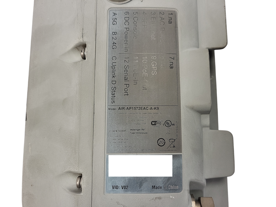 Cisco Aironet AIR-AP1572EAC-B-K9 Outdoor Wireless Access Point READ $