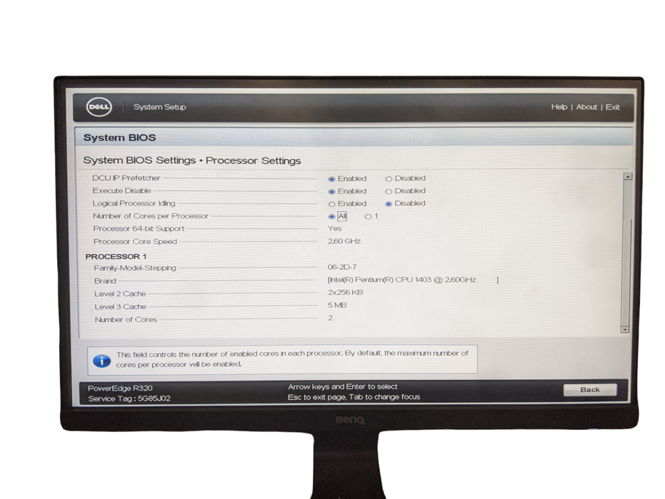 Dell PowerEdge R320 | Intel Pentium 1403 | 32GB DDR3 | No HDD | H310 Mini