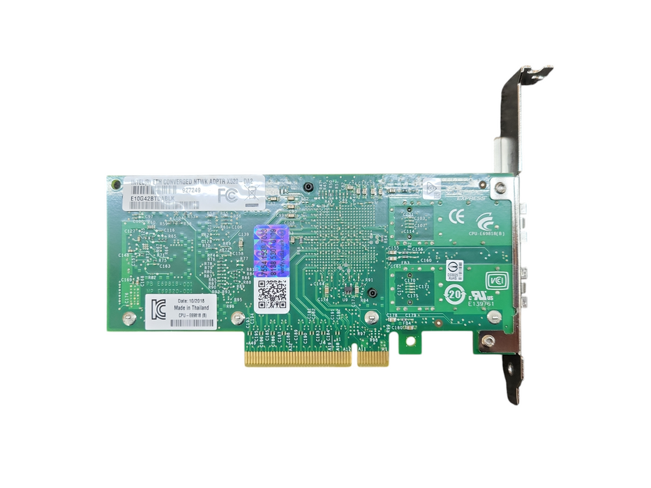 Intel x520-DA2 Dual Port 10GB SFP+ NIC Card Full Bracket !