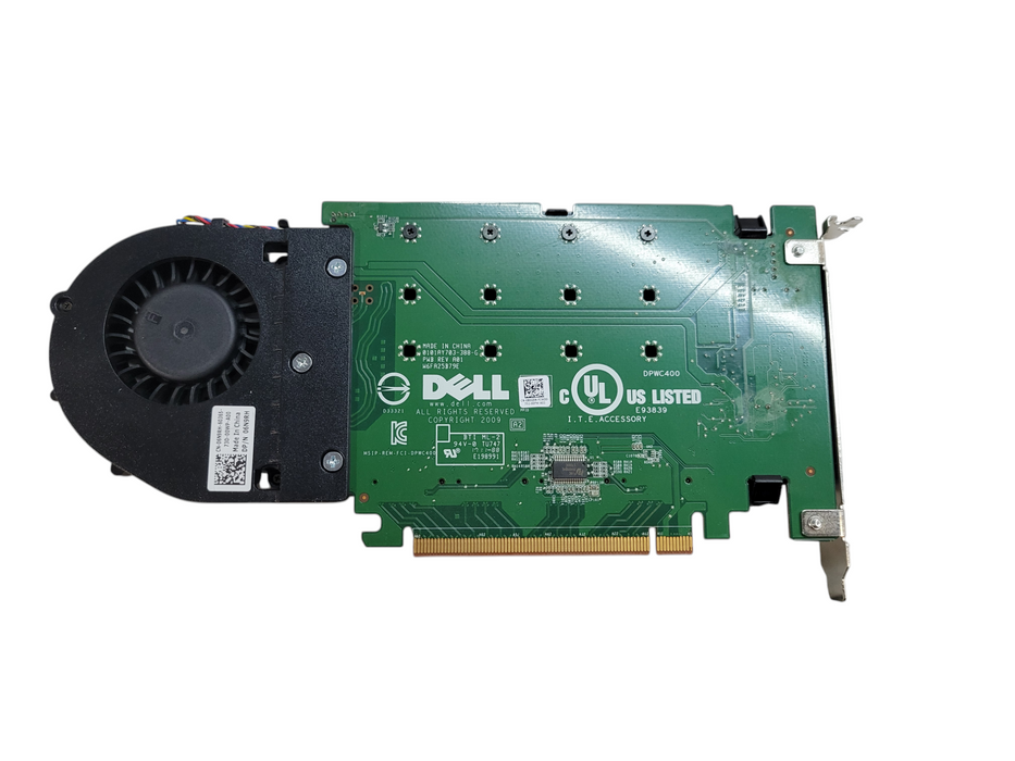 Dell Ultra 4x M.2 NVMe SSDs to x16 PCIe Adapter Card 80G5N 6N9RH TX9JH DPWC %