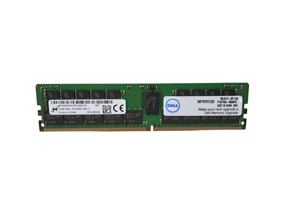 Micron 32GB 2RX4 PC4-2666V-RB2-11 | DDR4 Server Memory Q)