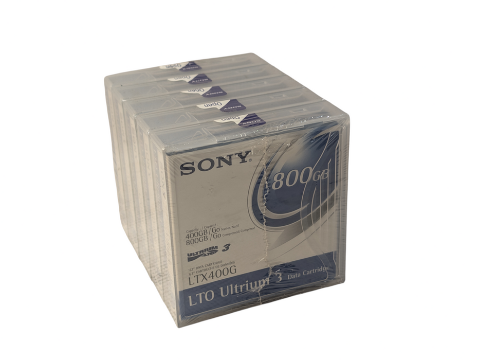 Lot of 5x NEWSONY Ultrium LTO 3 LTX400G 800GB Tape Data Cartridge  -