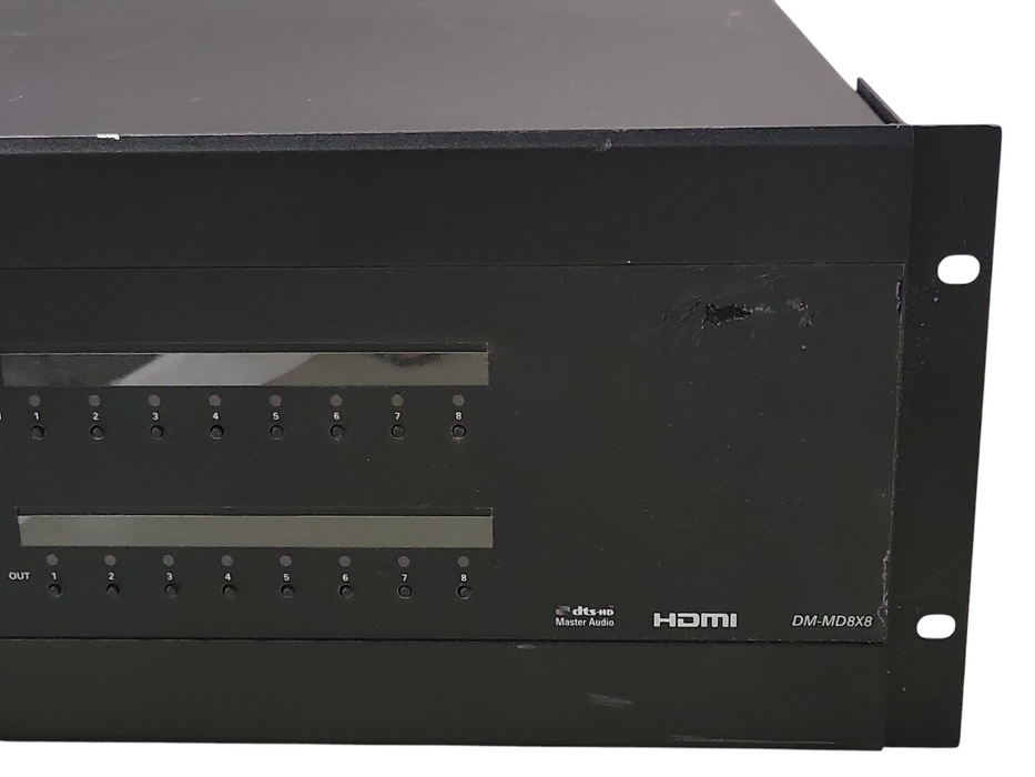 Crestron DM-MD8X8 8x8 Digital Media Switcher 3x DMC-C, 1x DMCO-50, READ _