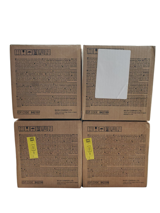 Genuine Ricoh Savin Lanier Toner SET MPC8003 842196 842197 842198 842199 - New