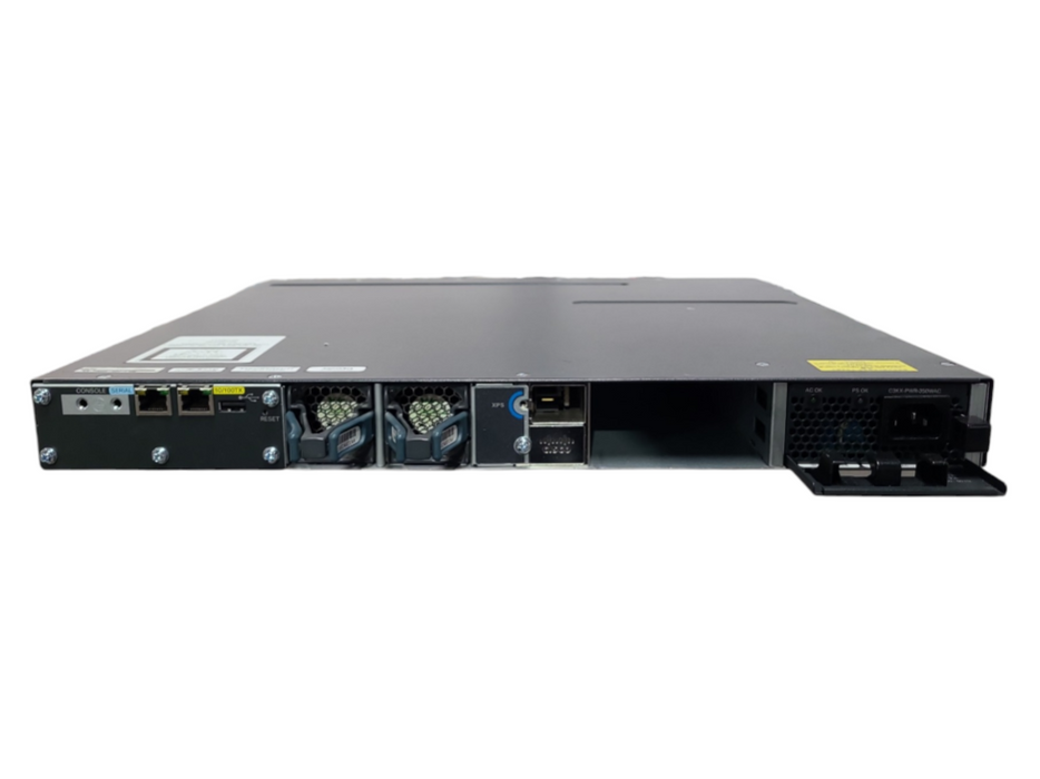 Cisco WS-C3560X-48PF-L 48 Port PoE+ Gigabit Switch, C3KK-NM-1G, 1x 350W PSU