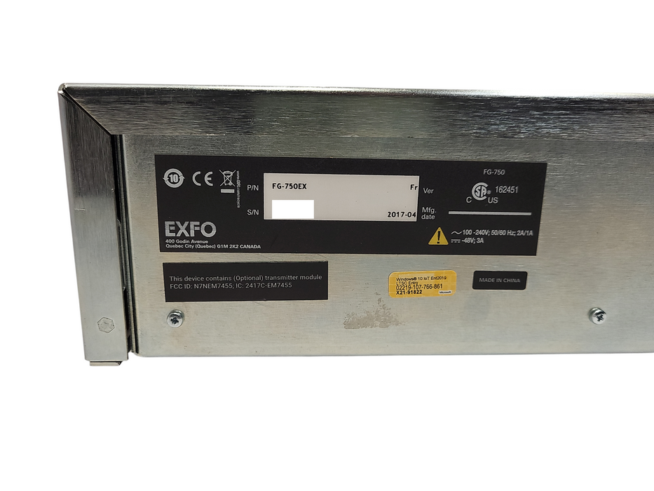 EXFO Fiber Guardian FG-750 PN: FG-750EX READ Q$