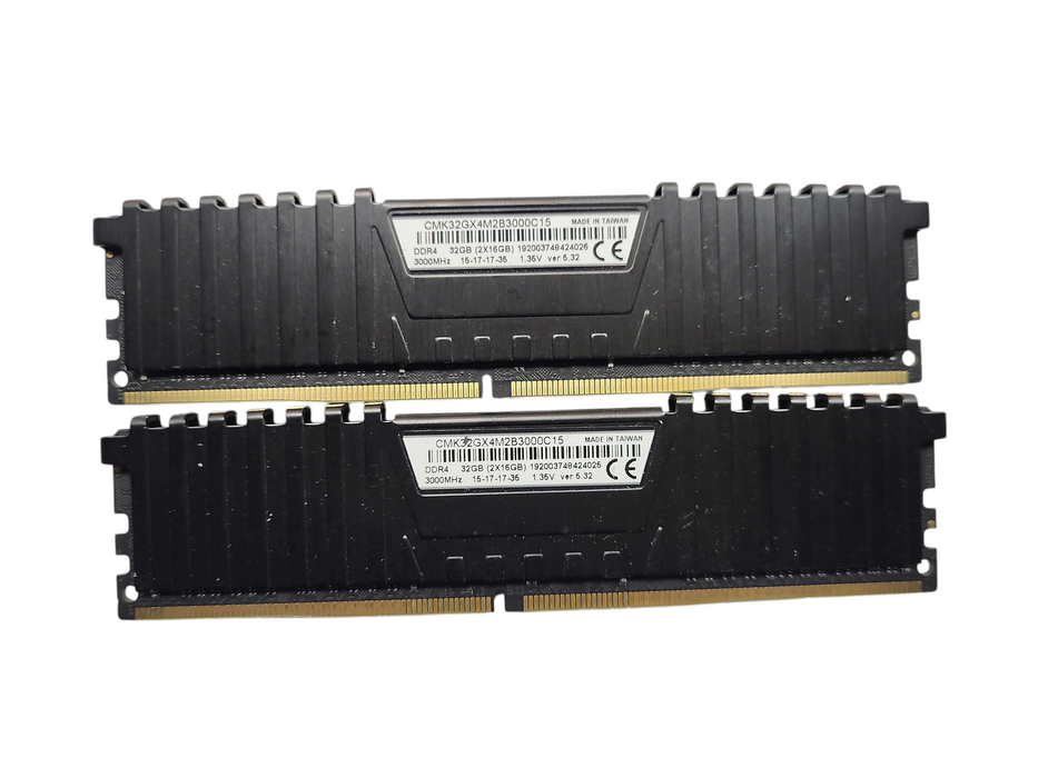 Corsair 32gb 2x16 C15 Vengeance LPX DDR4 3000mhz Dual Memory Kit - Black $