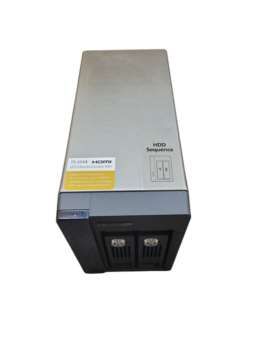 QNAP TS-253A 2-Bay Network Attached Storage  2x 1TB HDD READ !