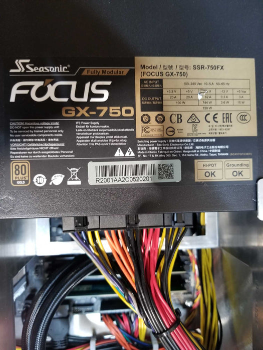 Boxx Apexx S3 Tower Core i7-10700K CPU 3.8GHz 32GB 256GB NVMe RX550