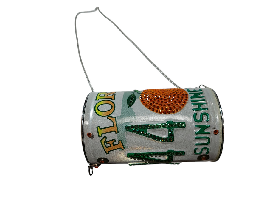 Little Earth Road Flair Hand Embellished Swarovski Crystal Florida Purse =