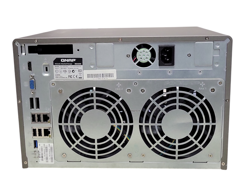 QNAP TS-1079 Pro 10-Bay Enterprise-Grade Storage NAS No HDD/Caddies, READ _