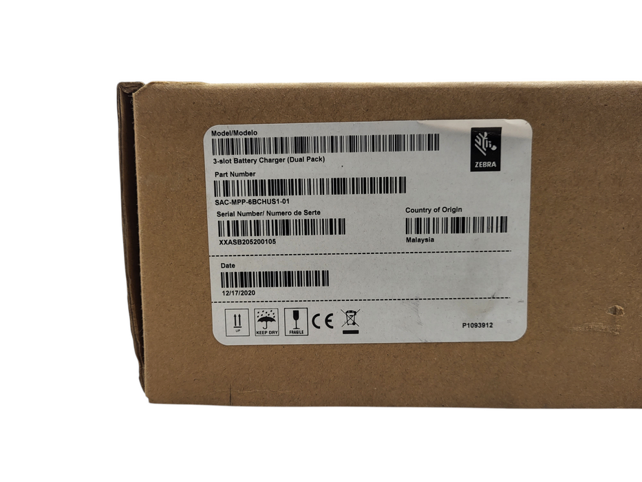 Zebra ZQ600 Battery Charger Dock 3 bay SAC-MPP-6BCHUS1-01 Genuine - 2 Pack $