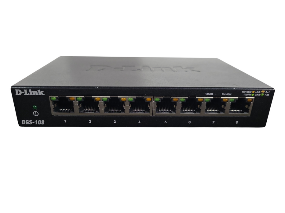 D-LINK DGS-108 8 Ports Gigabit Ethernet Switch with !