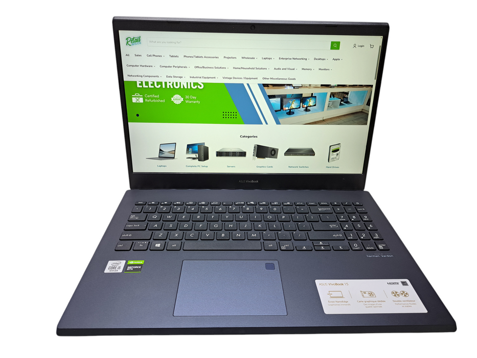 Asus VivoBook 15 | Intel Core i5-10300H, 20GB DDR4, GTX 1650, 250GB NVMe ) Lap200