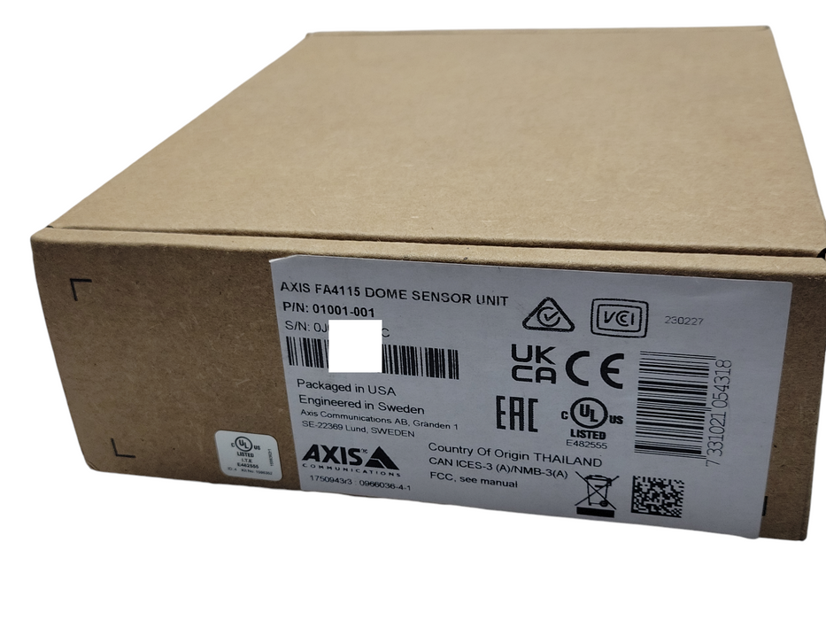 New Open-Box Axis FA4115 Dome Sensor unit 01001-001 _