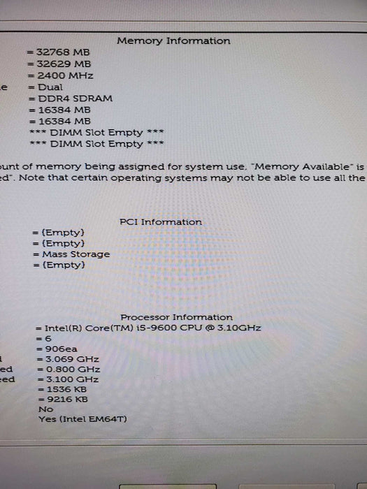 Dell OptiPlex 7070 i5 - 9600 3.00GHz 32GB DDR4 Ram 256 nvme 1TB HDD DVDRW