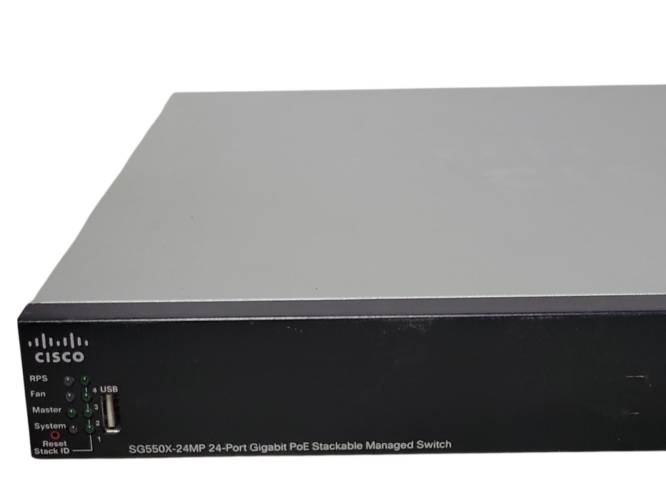 Cisco SG550X-24MP-K9 V02, 24-Port Gigabit PoE Stackable Managed Switch Q_